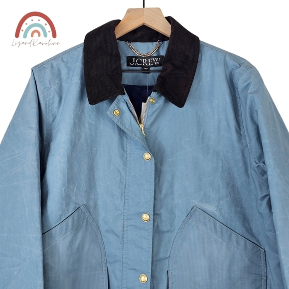 New! J. Crew Short Barn Jacket in English Ripstop Cotton - Picture 8 of 16